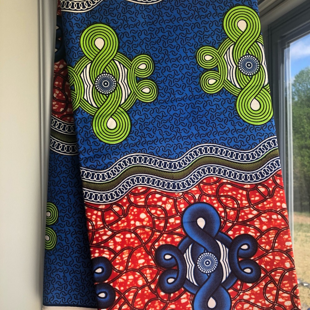 2 yds African Wax Fabric 45” wide